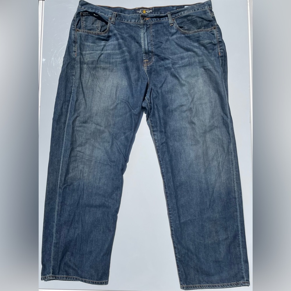Lucky Brand Jeans, Dark Wash, Relaxed Straight Fit, Size 42x30